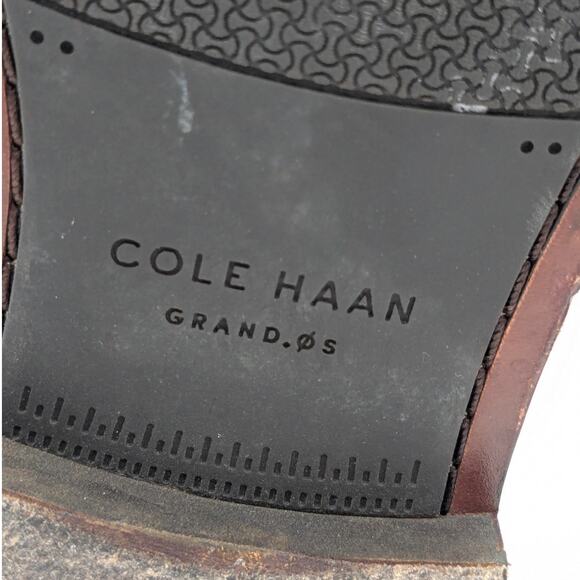 Cole Haan Men's Harrison Monk Oxfords Leather British Tan Size 10.5 EU44.5 - Picture 12 of 15